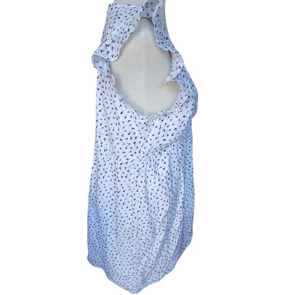 Nwt Loft faux wrap ruffle‎ sleeve dress cotton size 10 - Picture 3 of 7